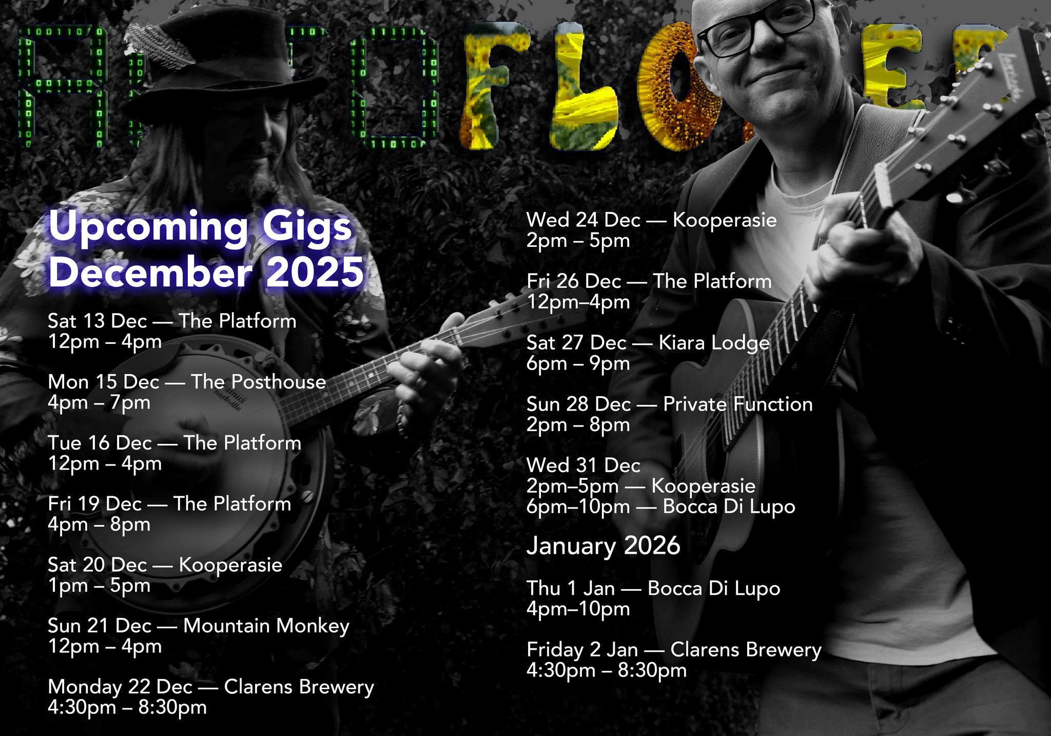 Autoflower @ The Platform, Clarens 26 Dec