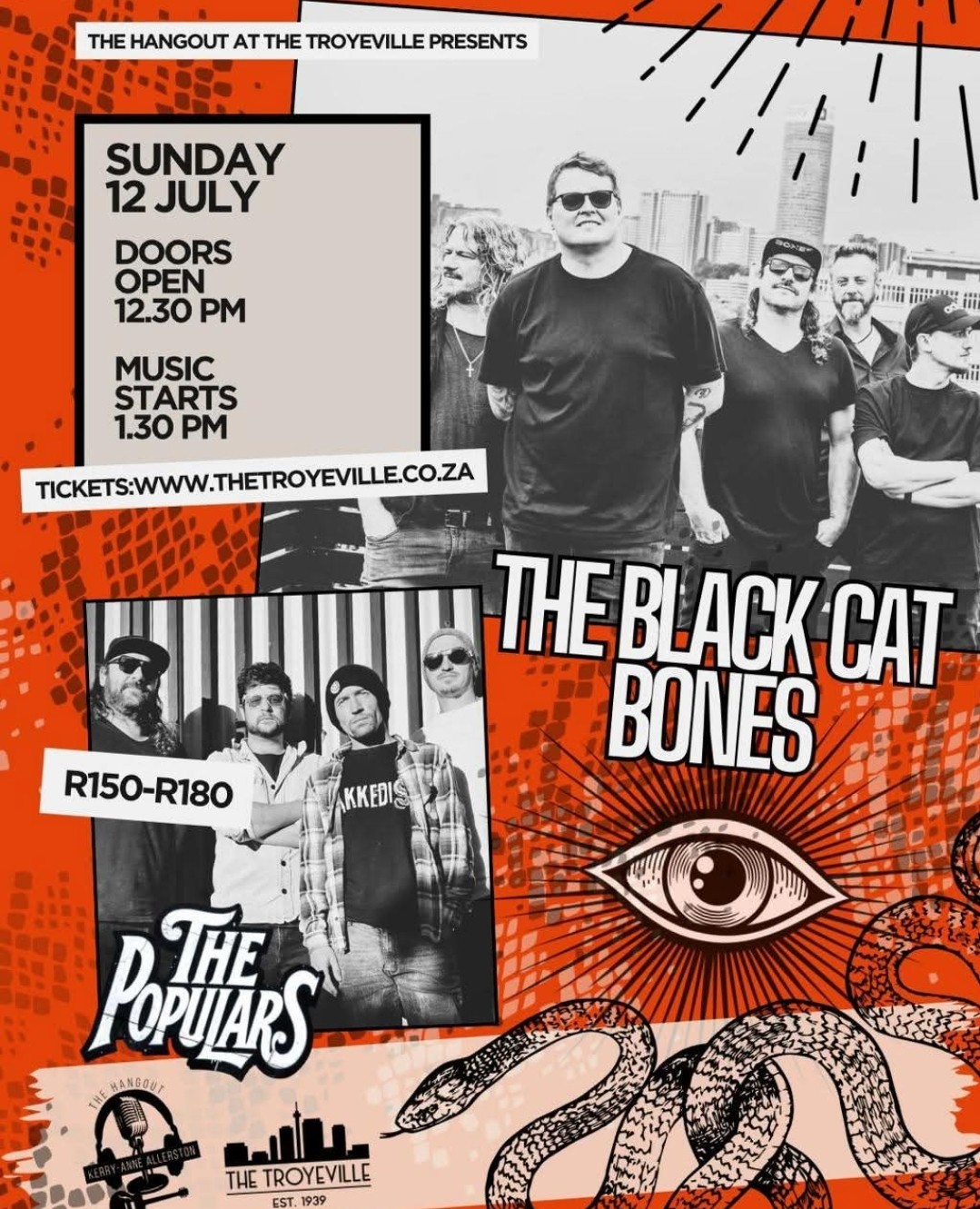 The Black Cat Bones, The Populars @ The Troyeville, 12-07-2026 12:30, R150 - Image 1